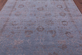Grey Persian Tabriz Handmade Wool & Silk Rug - 7' 11" X 10' 1" - Golden Nile