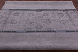 Grey Persian Tabriz Hand Knotted Wool & Silk Rug - 8' 1" X 9' 10" - Golden Nile