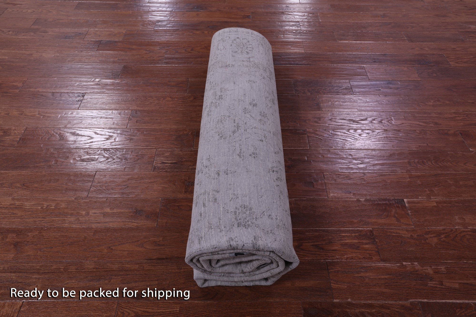 Grey Persian Tabriz Hand Knotted Wool & Silk Rug - 8' 1" X 9' 10" - Golden Nile