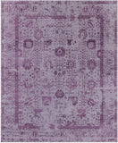 Grey Persian Tabriz Handmade Wool & Silk Rug - 8' 0" X 9' 10" - Golden Nile