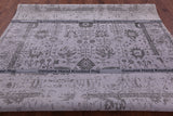 Grey Persian Tabriz Handmade Wool & Silk Rug - 8' 1" X 10' 0" - Golden Nile