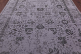 Grey Persian Tabriz Handmade Wool & Silk Rug - 8' 1" X 10' 0" - Golden Nile
