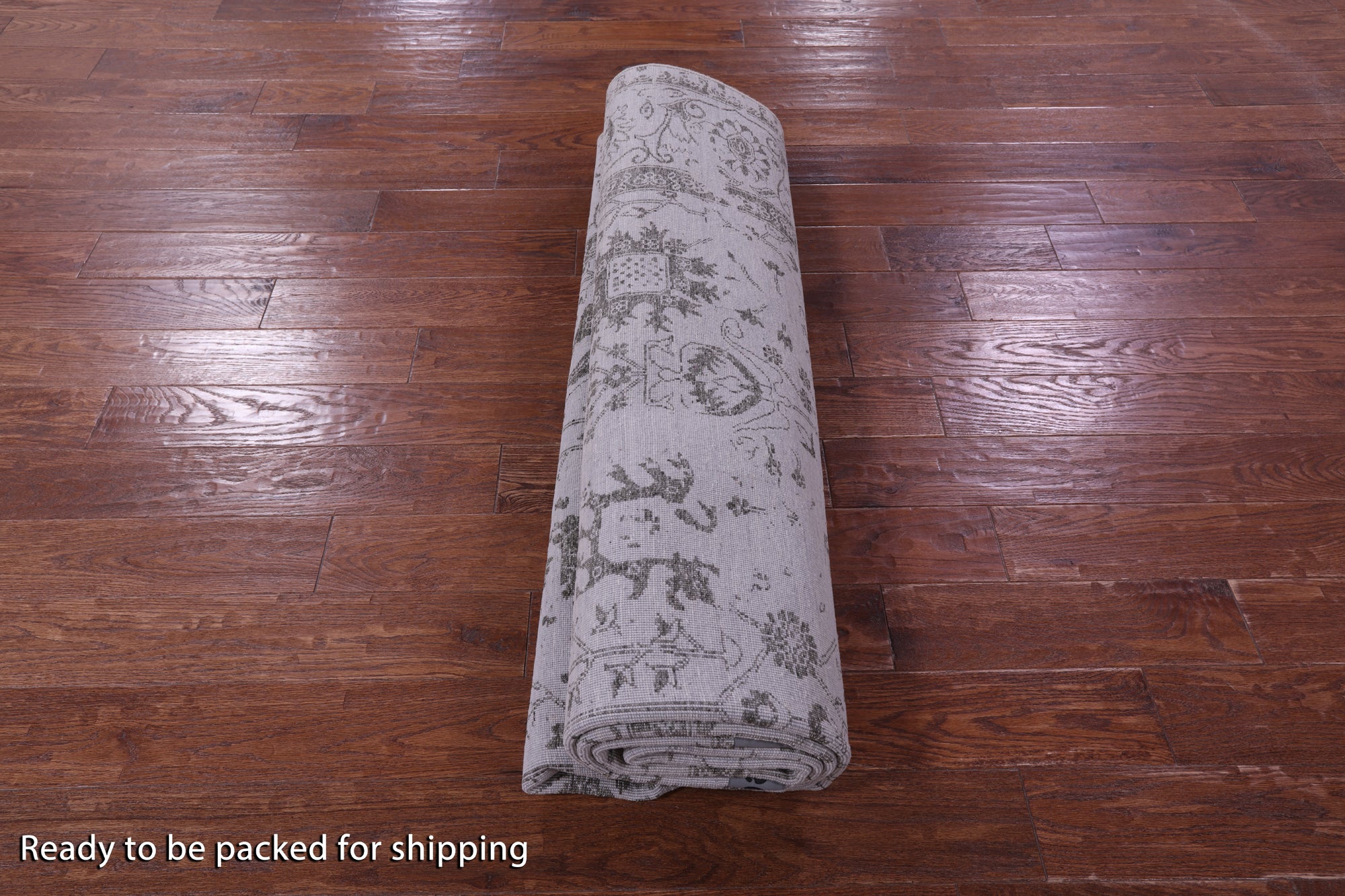 Grey Persian Tabriz Handmade Wool & Silk Rug - 8' 1" X 10' 0" - Golden Nile