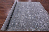 Grey Persian Fine Serapi Hand Knotted Wool & Silk Rug - 8' 11" X 11' 10" - Golden Nile