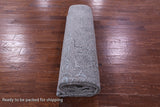Grey Persian Fine Serapi Hand Knotted Wool & Silk Rug - 8' 11" X 11' 10" - Golden Nile