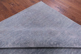 Grey Persian Tabriz Hand Knotted Wool & Silk Rug - 9' 0" X 12' 0" - Golden Nile