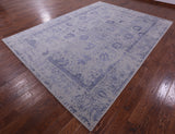 Grey Persian Tabriz Hand Knotted Wool & Silk Rug - 8' 11" X 12' 1" - Golden Nile