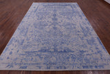 Grey Persian Tabriz Hand Knotted Wool & Silk Rug - 9' 0" X 11' 10" - Golden Nile