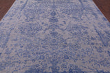 Grey Persian Tabriz Hand Knotted Wool & Silk Rug - 9' 0" X 11' 10" - Golden Nile