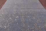 Persian Fine Serapi Hand Knotted Wool & Silk Rug - 8' 10" X 12' 1" - Golden Nile