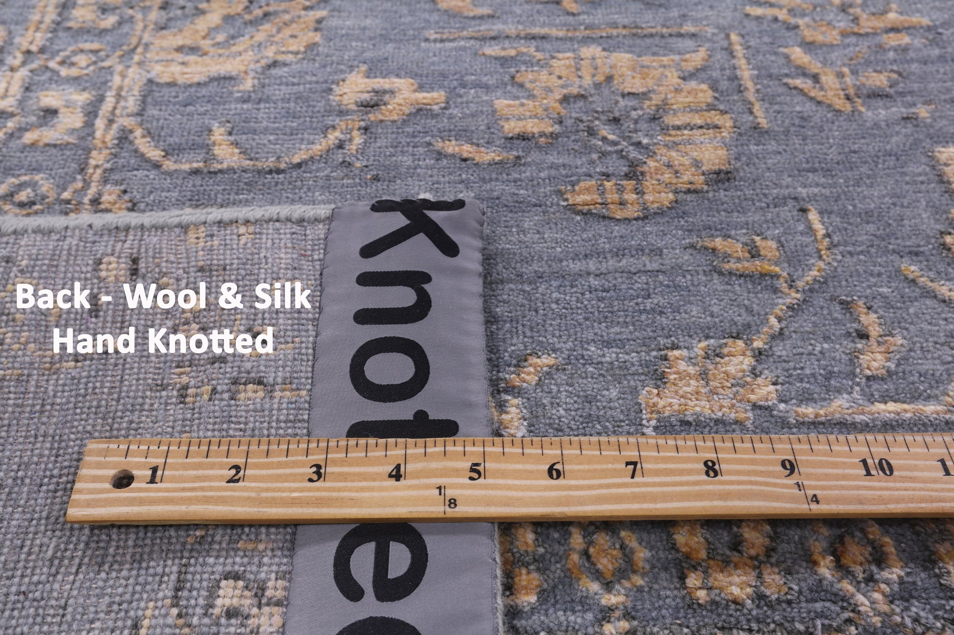 Persian Fine Serapi Hand Knotted Wool & Silk Rug - 8' 10" X 12' 1" - Golden Nile