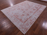 Grey Persian Tabriz Hand Knotted Wool & Silk Rug - 9' 0" X 11' 8" - Golden Nile