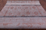 Grey Persian Tabriz Hand Knotted Wool & Silk Rug - 9' 0" X 12' 0" - Golden Nile