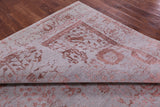 Grey Persian Tabriz Hand Knotted Wool & Silk Rug - 9' 0" X 12' 0" - Golden Nile