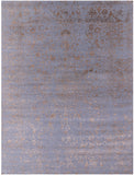 Persian Fine Serapi Hand Knotted Wool & Silk Rug - 8' 11" X 11' 11" - Golden Nile