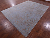 Persian Fine Serapi Hand Knotted Wool & Silk Rug - 8' 11" X 11' 11" - Golden Nile