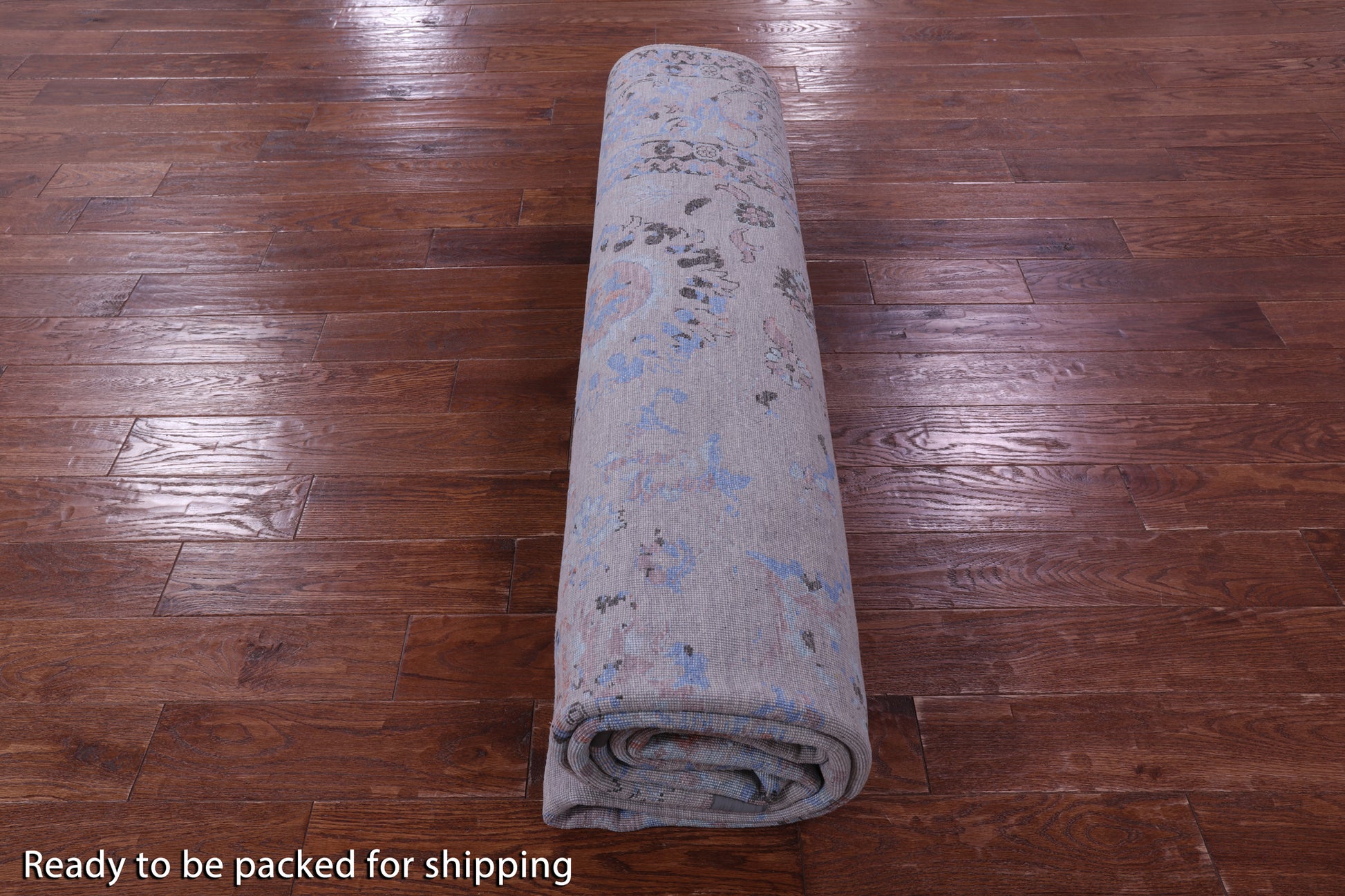 Grey Persian Tabriz Handmade Wool & Silk Rug - 9' 0" X 11' 9" - Golden Nile