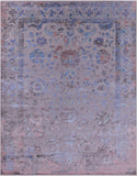 Grey Persian Tabriz Handmade Wool & Silk Rug - 9' 0" X 11' 9" - Golden Nile