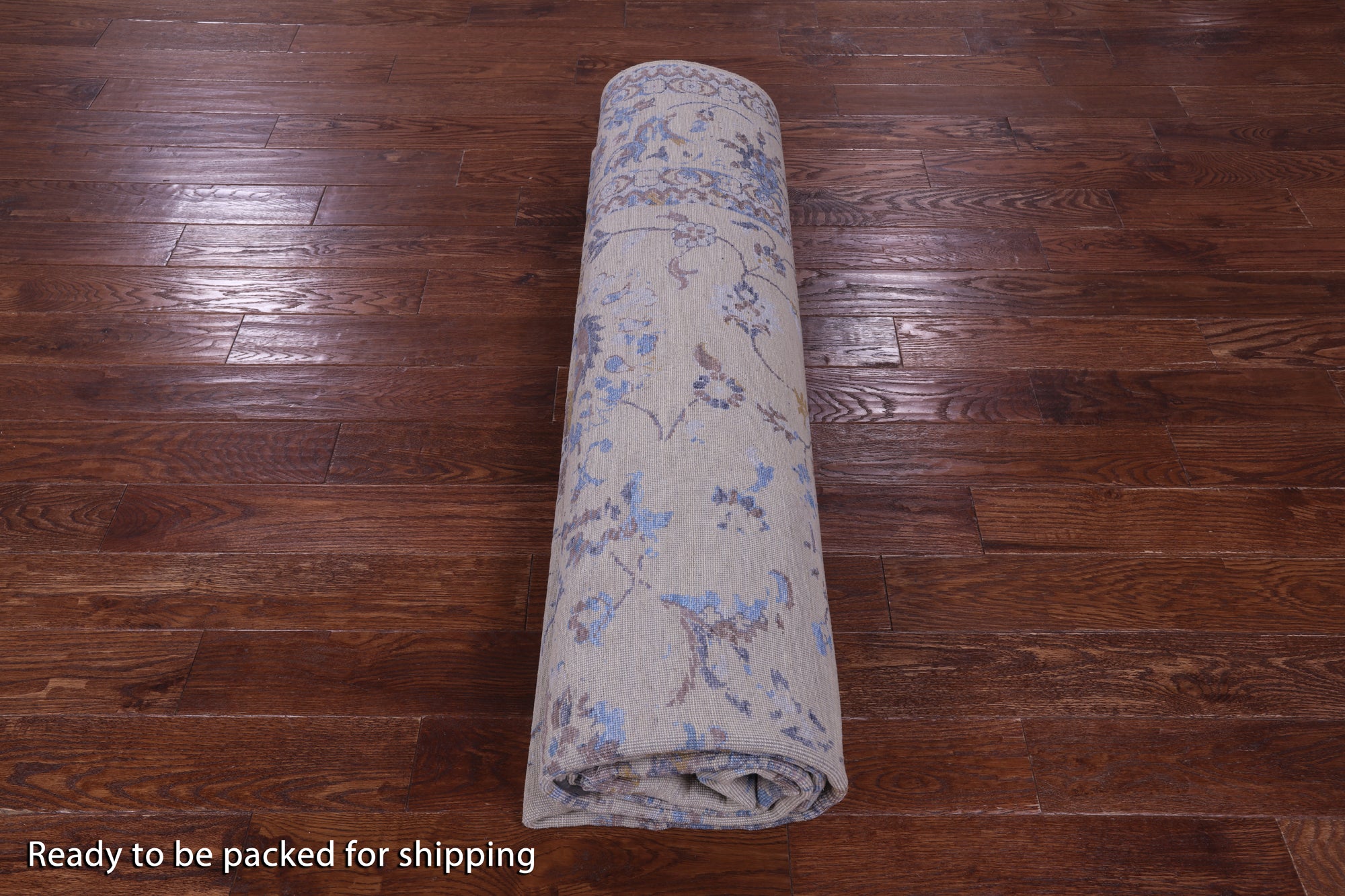 Ivory Persian Tabriz Hand Knotted Wool Rug - 8' 10" X 11' 8" - Golden Nile