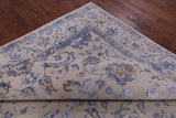 Ivory Persian Tabriz Hand Knotted Wool Rug - 8' 10" X 11' 8" - Golden Nile
