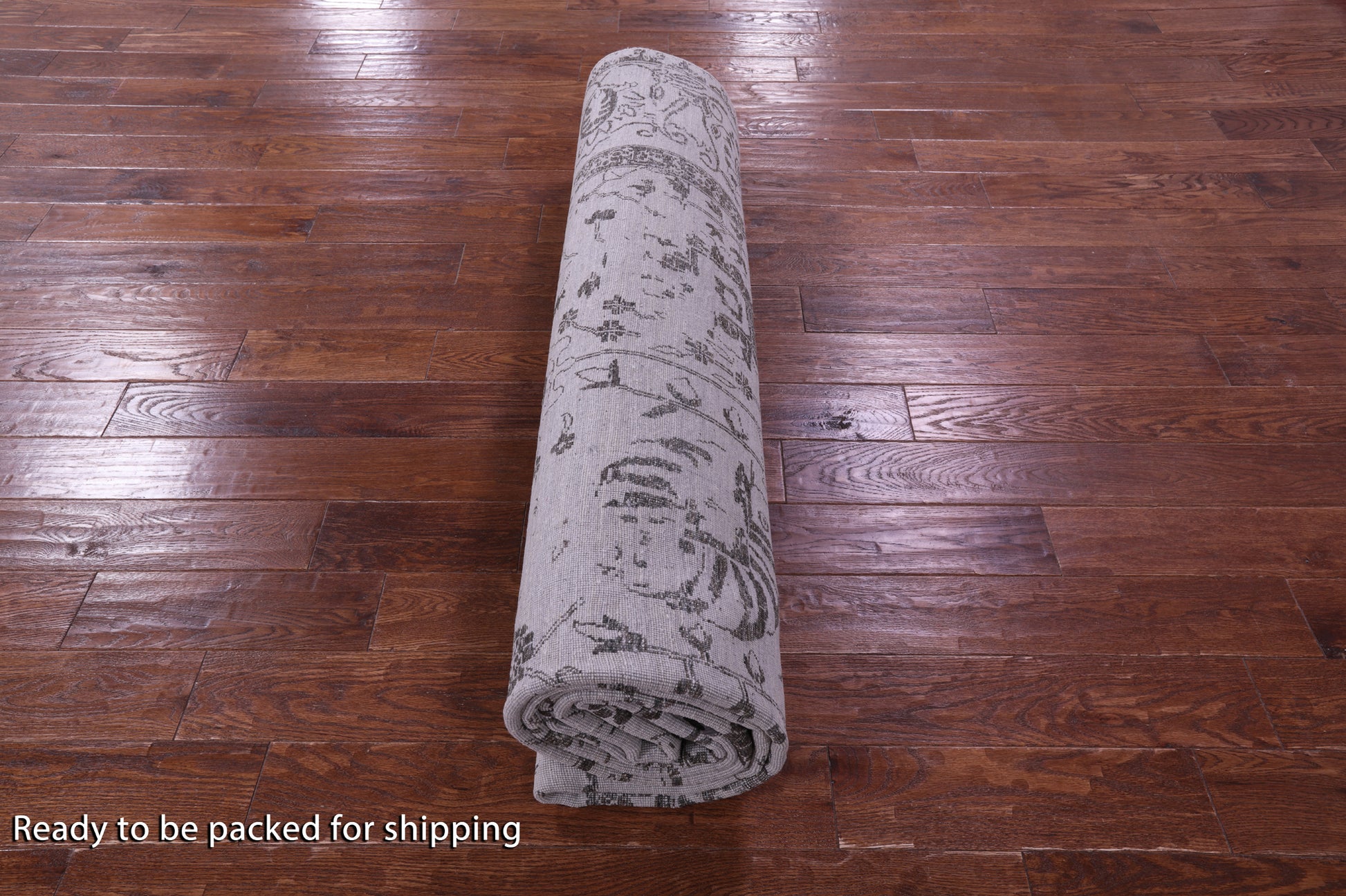 Grey Persian Tabriz Hand Knotted Wool & Silk Rug - 9' 0" X 11' 10" - Golden Nile