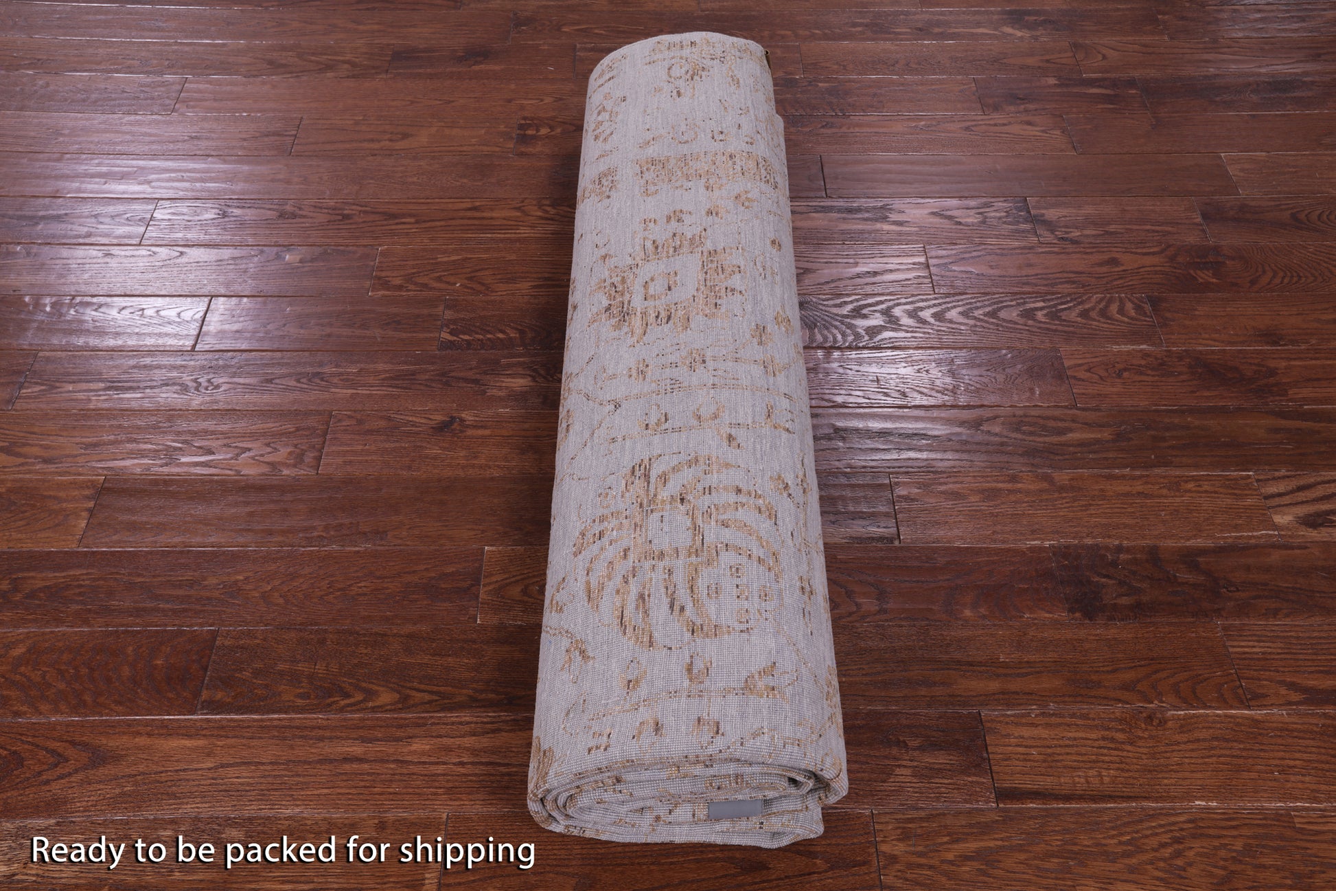 Grey Persian Tabriz Hand Knotted Wool & Silk Rug - 9' 2" X 11' 9" - Golden Nile