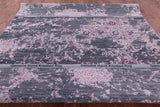 Contemporary Hand Knotted Wool & Silk Rug - 9' 0" X 11' 9" - Golden Nile