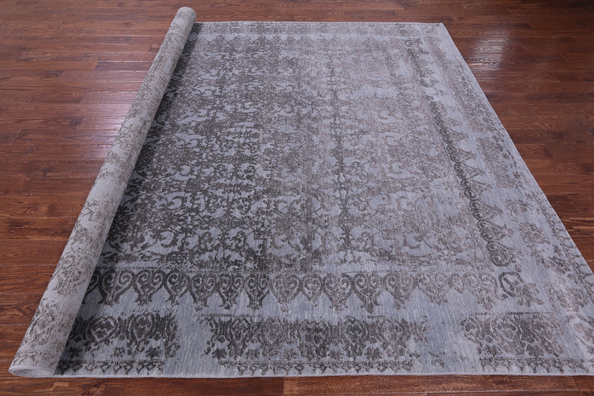 Persian Hand Knotted Wool & Silk Rug - 8' 11" X 11' 9" - Golden Nile
