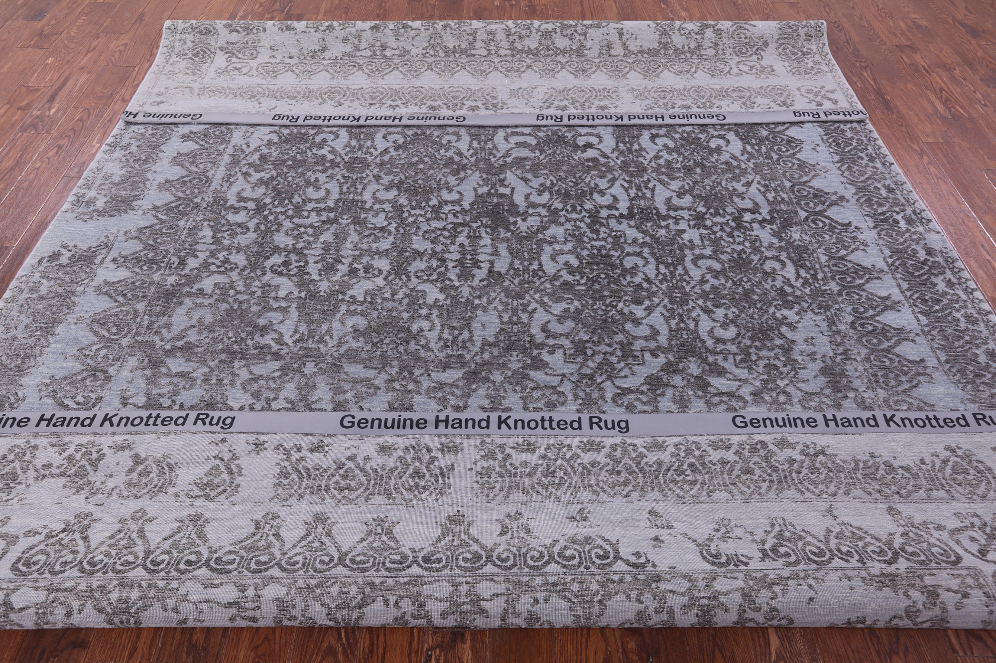 Persian Hand Knotted Wool & Silk Rug - 8' 11" X 11' 9" - Golden Nile