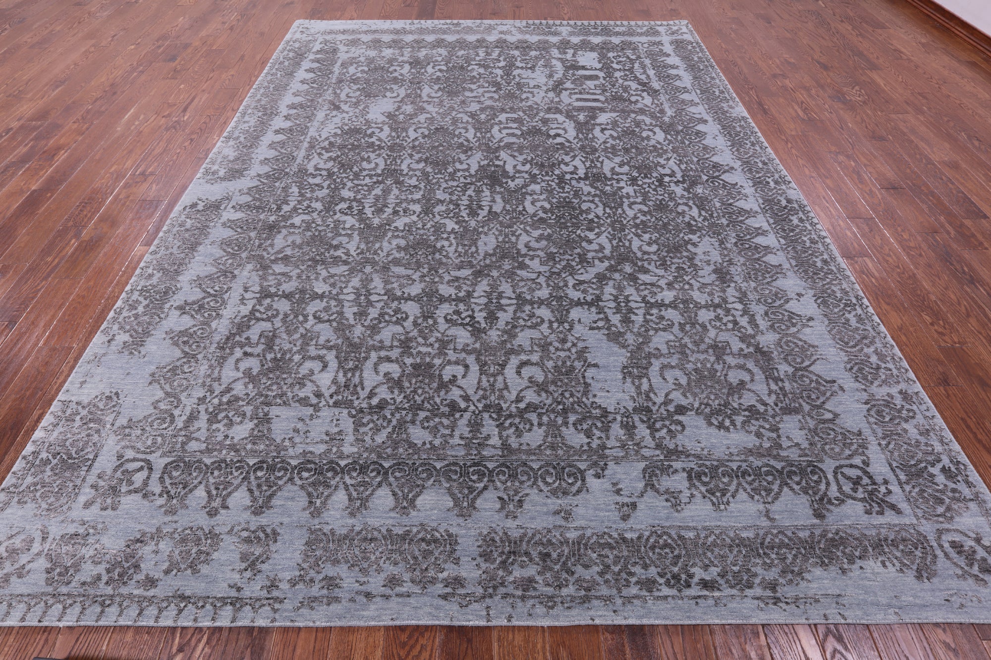 Persian Hand Knotted Wool & Silk Rug - 8' 11" X 11' 9" - Golden Nile