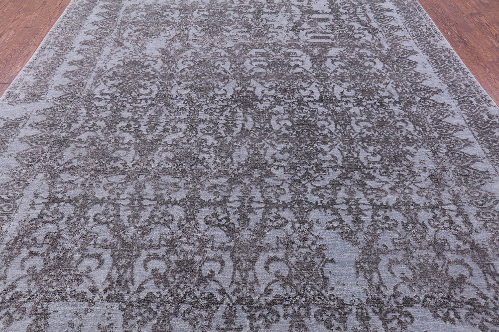 Persian Hand Knotted Wool & Silk Rug - 8' 11" X 11' 9" - Golden Nile