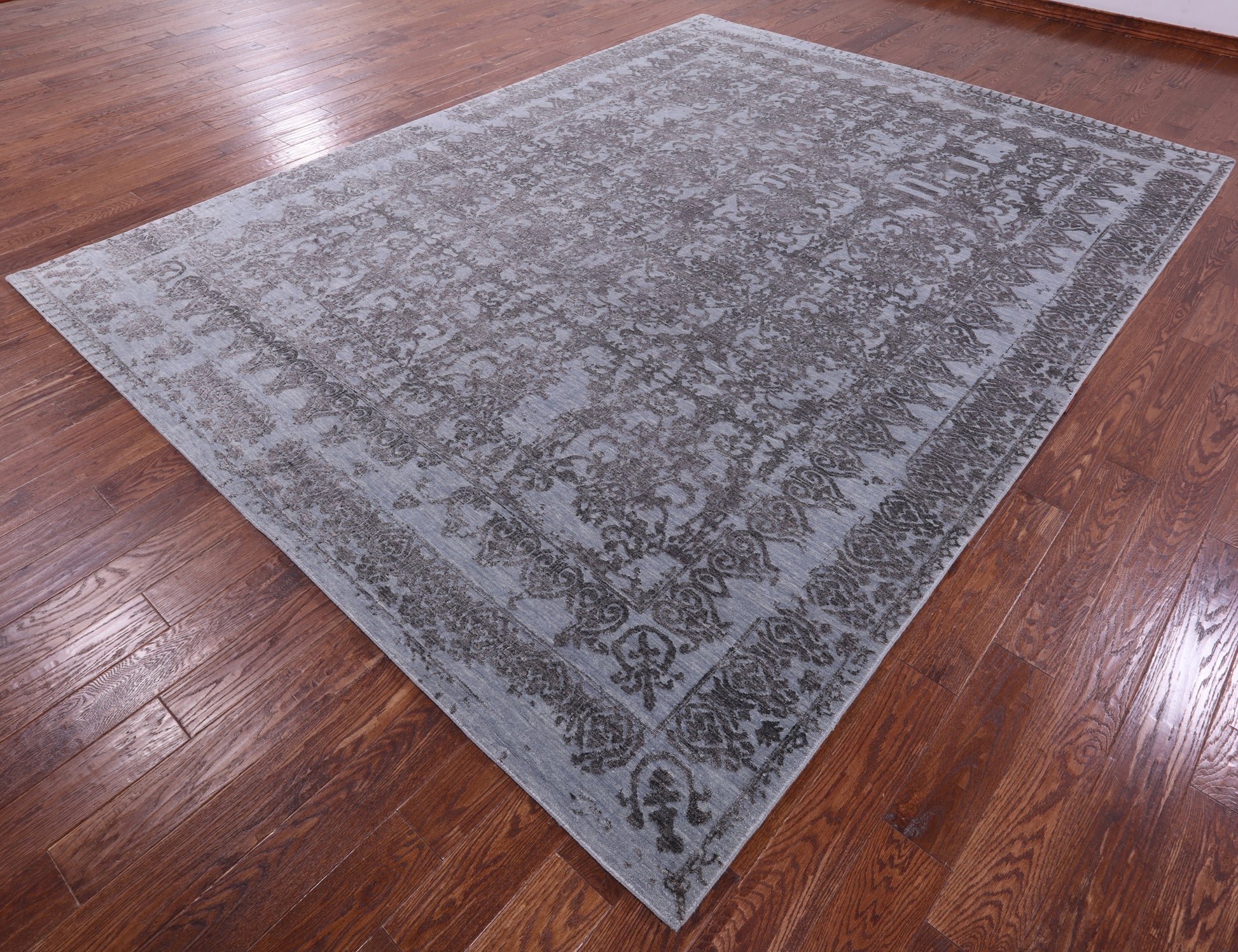 Persian Hand Knotted Wool & Silk Rug - 8' 11" X 11' 9" - Golden Nile