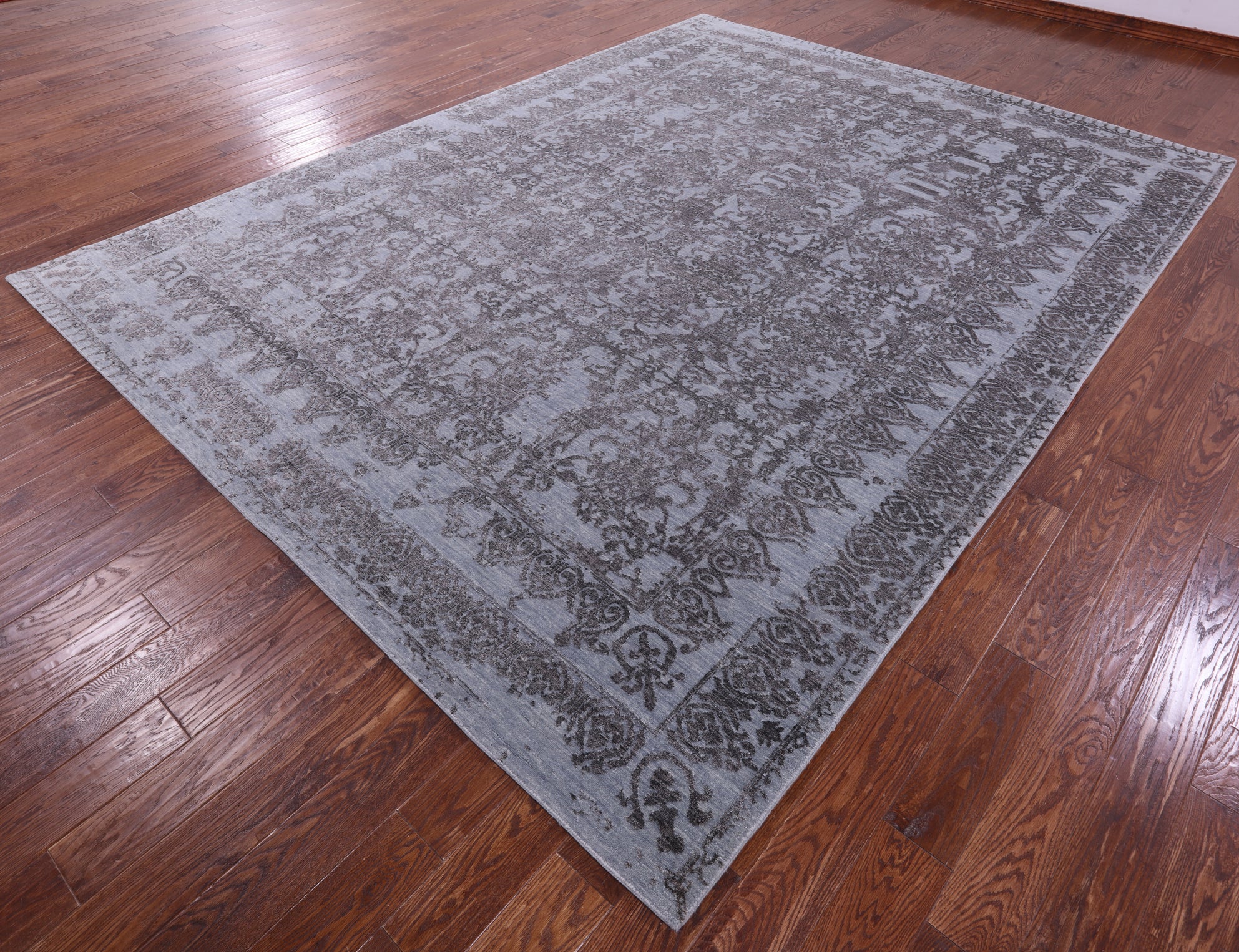 Persian Hand Knotted Wool & Silk Rug - 8' 11" X 11' 9" - Golden Nile
