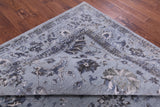 Grey Persian Tabriz Handmade Wool & Silk Rug - 9' 0" X 11' 10" - Golden Nile