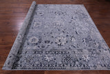Grey Persian Handmade Wool & Silk Rug - 8' 9" X 12' 1" - Golden Nile