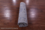 Grey Persian Tabriz Hand Knotted Wool & Silk Rug - 8' 8" X 11' 10" - Golden Nile