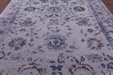 Grey Persian Tabriz Hand Knotted Wool & Silk Rug - 8' 8" X 11' 10" - Golden Nile