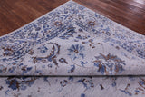 Grey Persian Tabriz Hand Knotted Wool & Silk Rug - 8' 8" X 11' 10" - Golden Nile