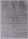 Persian Fine Serapi Hand Knotted Wool & Silk Rug - 8' 11" X 11' 10" - Golden Nile