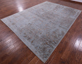 Persian Fine Serapi Hand Knotted Wool & Silk Rug - 8' 11" X 11' 10" - Golden Nile
