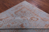 Grey Persian Tabriz Hand Knotted Wool & Silk Rug - 9' 0" X 12' 2" - Golden Nile