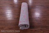 Grey Persian Tabriz Hand Knotted Wool & Silk Rug - 9' 0" X 11' 9" - Golden Nile