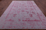 Grey Persian Tabriz Hand Knotted Wool & Silk Rug - 9' 0" X 11' 9" - Golden Nile