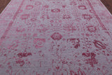 Grey Persian Tabriz Hand Knotted Wool & Silk Rug - 9' 0" X 11' 9" - Golden Nile
