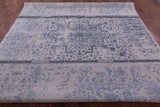 Ivory Persian Fine Serapi Hand Knotted Wool & Silk Rug - 8' 10" X 11' 9" - Golden Nile