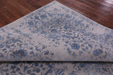 Ivory Persian Fine Serapi Hand Knotted Wool & Silk Rug - 8' 10" X 11' 9" - Golden Nile