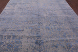 Ivory Persian Fine Serapi Hand Knotted Wool & Silk Rug - 8' 10" X 11' 11" - Golden Nile