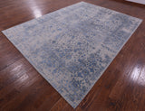 Ivory Persian Fine Serapi Hand Knotted Wool & Silk Rug - 8' 10" X 11' 11" - Golden Nile
