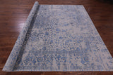 Ivory Persian Fine Serapi Hand Knotted Wool & Silk Rug - 8' 10" X 11' 11" - Golden Nile