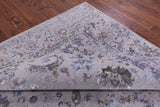 Grey Persian Tabriz Hand Knotted Wool & Silk Rug - 8' 10" X 11' 8" - Golden Nile